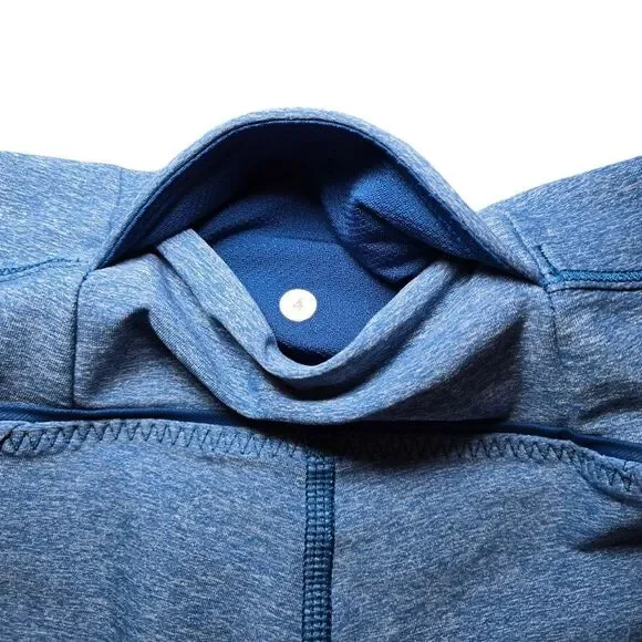 Lululemon Training Tough Crop 17" - Heathered Blue - Picture 8 of 12